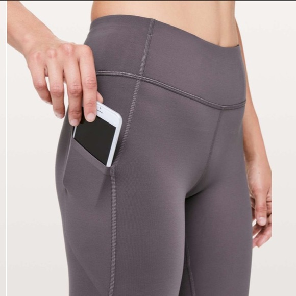 LULULEMON PACE RIVAL CROP 22” SIZE 4 PURPLE MOONPHASE LEGGINGS FULL ON LUXTREME - Picture 9 of 11